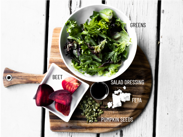 Beet Salad ingredients listed